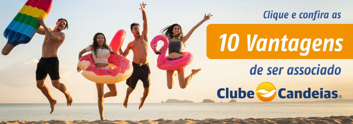 Clique e confira as 10 vantagens de ser associado Clube Candeias